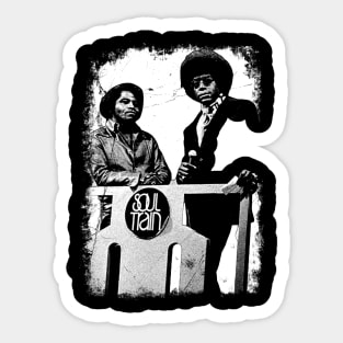 Soul Train Vintage Distressed Sticker